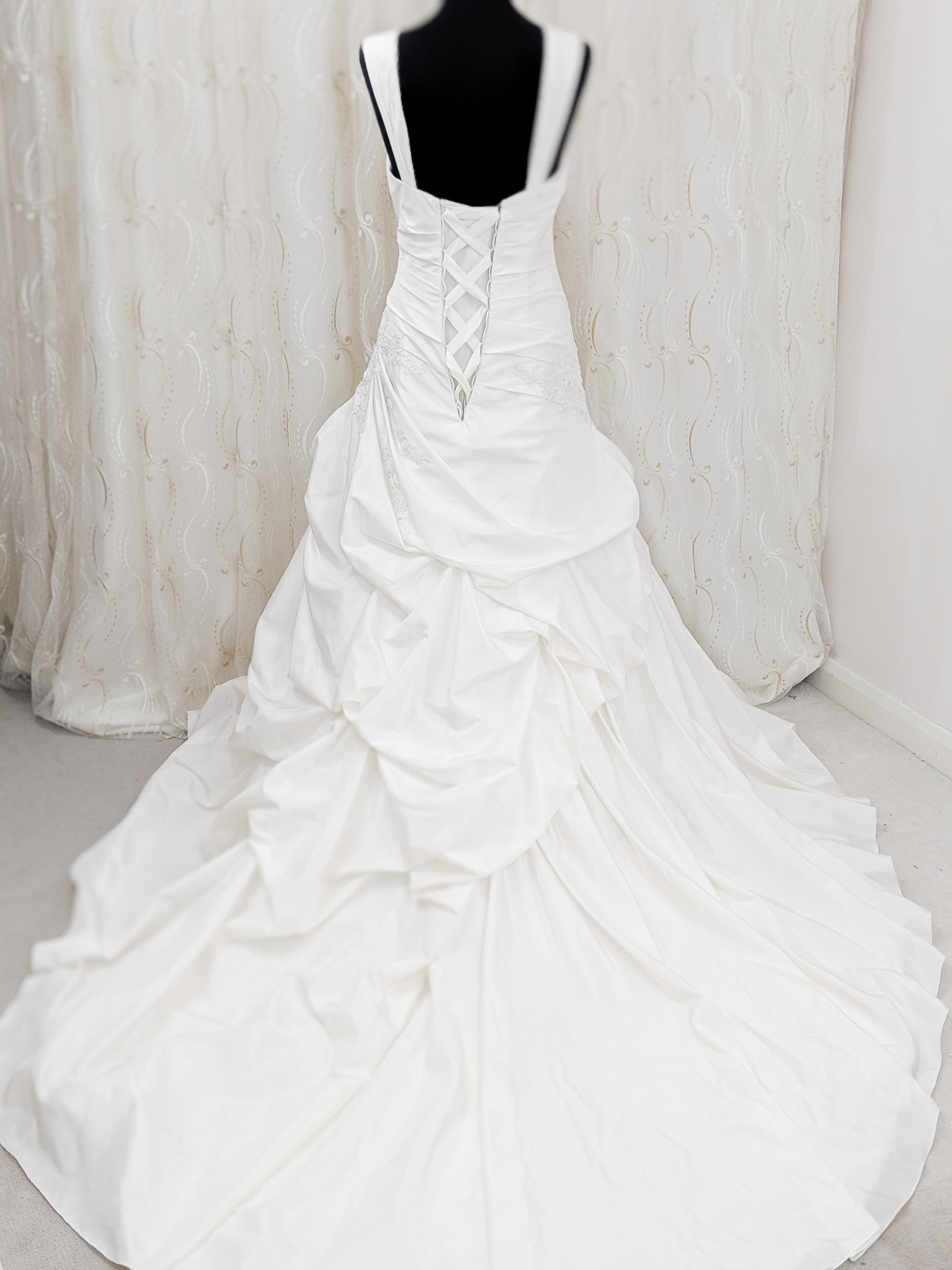 pleated ballgown